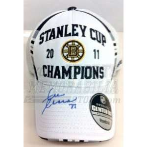  Chara Boston Bruins signed autographed Stanley Cup locker room hat 