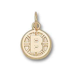  Boston Bruins Solid 10K Gold B Logo 1/2 Pendant 
