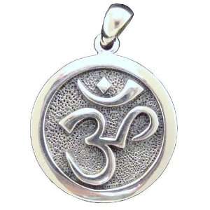  Om Aum Pendant Buddhist Buddhism Hindu Jewelry Sterling 