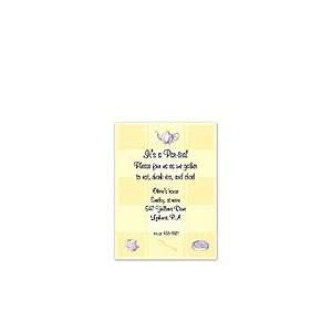 Tea TIme Birthday Party Invitations