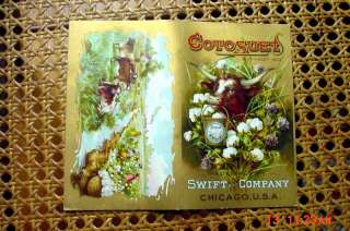 1893 SWIFT & CO COTOSUET Black American TRADE CARD  
