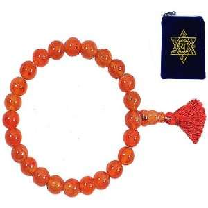   MALA ~ Gemstone Prayer Beads w/ Heart Chakra Mala Bag: Home & Kitchen