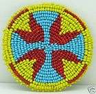 inch Beaded Rosette bead beadwork craft non native  