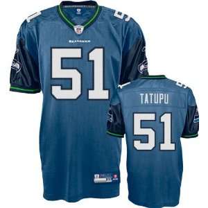 Lofa Tatupu Jersey: Reebok Authentic Blue #51 Seattle Seahawks Jersey