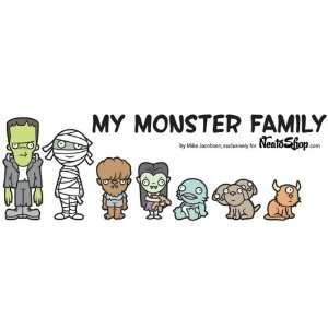  My Monster Family   Family Car Stickers 