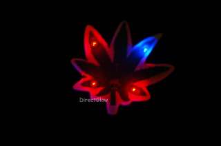   Pot Leaf Magnetic Flashing LED Body Light Blinky 022099175247  