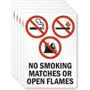   Or Open Flames (with symbols)   vertical Laminated Vinyl, 5 x 3.5