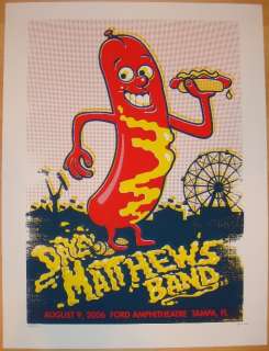 Dave Matthews Band Poster 2006 Tampa FL Ford Amp #250 Rare!!!  