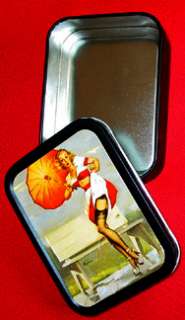 ve Been Spotted Elvgren Pin Up Tin Stash Box  