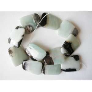   35mm ite pyrite trapezoid ladder shape beads 16