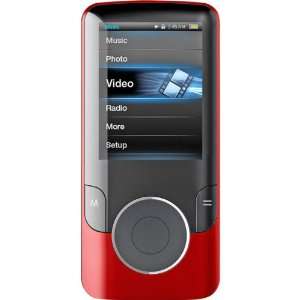  Red 4gb 2 Video Mp3 Player With Fm Tuner: Electronics