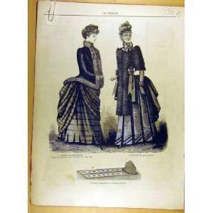   1885 Crochet Ladies Fashion Chemise Needlwork French