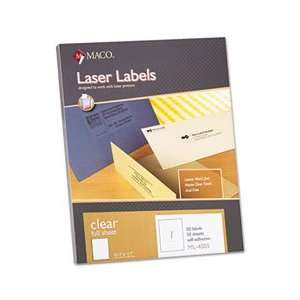  MACML4005 Maco® LABEL,LASER,8.5X11,CLR