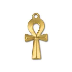  Gold Plated Large Ankh Charm Arts, Crafts & Sewing