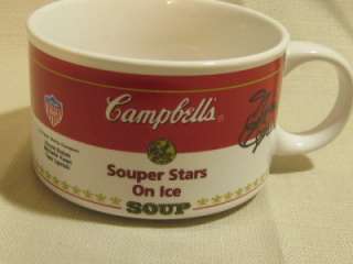 1998 CAMPBELLS SOUP SOUPER STARS ON ICE MUG KWAN BOBEK  