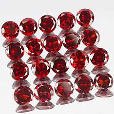 2mm Matched Lot 20pcs Round Natural Red GARNET cgn1  