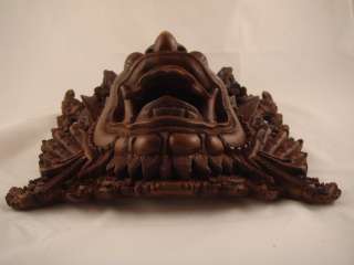 12 Rare Bali Suar Wood Barong BOMA God Wall Mask DECOR  