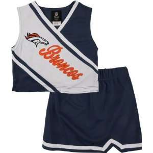  Denver Broncos Girls 2 Piece Cheerleader Set: Sports 