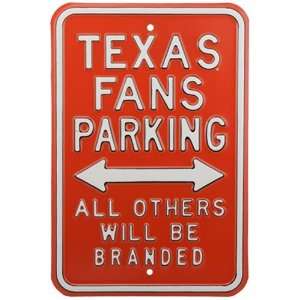  Texas Longhorns Focal Orange Branded Parking Sign: Sports 