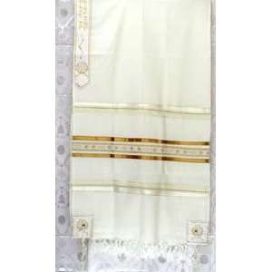  The King David tallit prayer shawl + matching bag and kipa 