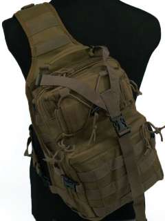 Tactical Utility Gear Sling Bag Backpack Coyote Brown L  