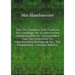   Der . Von Punktpaaren . (German Edition): Max Blanckmeister: Books