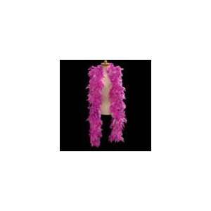  6 Long Hot Pink Feather Boas Accented with Tinsel: Health 