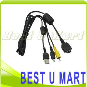   AV Cable For Sony DSC W120 DSC W130 DSC H7 DSC T10 DSC T200 DSC P120