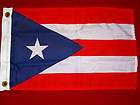PUERTO RICAN PUERTO RICO FLAG 12 x 18 NYLON DYED SEACHOICE 78281