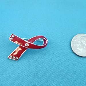  Heart Awareness ~ Red Ribbon ~ Broach: Everything Else