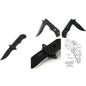 Art of War Tactical Drop Point Folder, G10 Handle, 3.5 TiNi Blade 