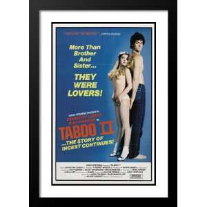 Taboo II 32x45 Framed and Double Matted Movie Poster   Style A   1982