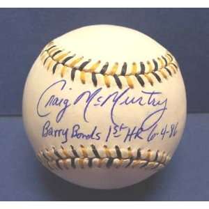  Craig McMurtry Autographed Baseball