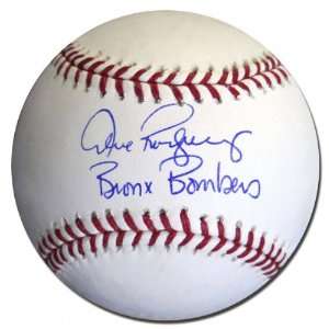   Autographed Baseball with Bronx Bombers Inscription