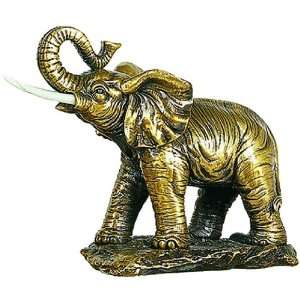  Elephant Statue   Brass Finish