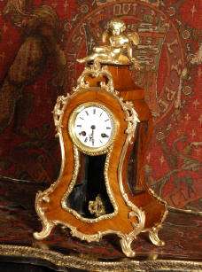   excellent condition a beautiful small louis xv style boudoir clock