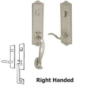  French colonial egg & dart handleset in brushed nickel 
