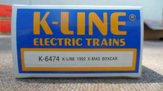 1992 K Line 6474 Classic Christmas Car Boxcar NEW  