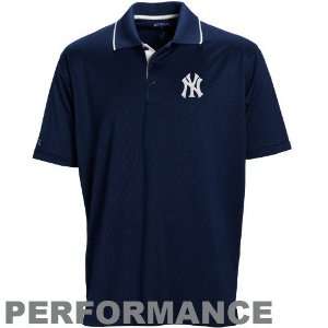  Antigua New York Yankees Navy Blue Impact Performance Polo 