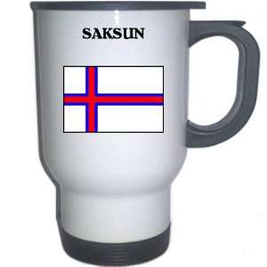 Faroe Islands   SAKSUN White Stainless Steel Mug