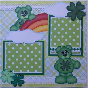 Premade 12x12 Lucky Me   Scrapbook Pages by BABS   PTBD  