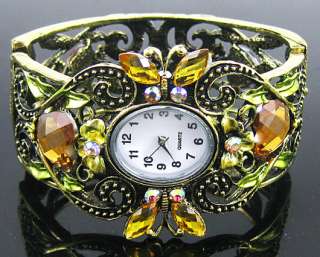 100% NEW Protective color Swarovski Crystal bracelets watch K6  