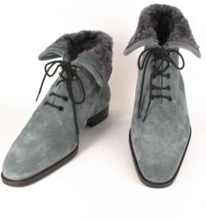 New $1000 Sutor Mantellassi Gray Shoes 12/11  