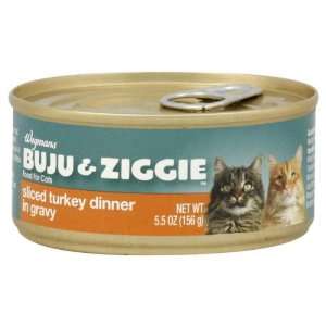  Wgmns Buju & Ziggie Food for Cats, Sliced Turkey Dinner in 