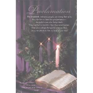   Christmas: Proclamation Advent Bulletins   100 Pack: Everything Else