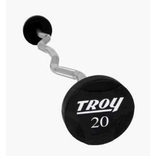 Troy Barbell TZB 020 110U Solid Urethane Ez Curl Contoured Barbell Set 