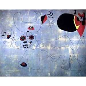  Bullfight by Joan Miro 11x8