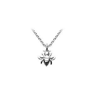  Silver Bumble Bee Pendant Childrens Necklace For Girls 