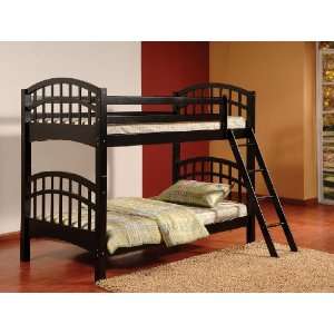   Wood Arched Design Twin Size Convertible Bunk Bed: Home & Kitchen