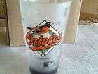 RARE Baltimore Orioles Frosted Pint Beer Glass Miller Lite  